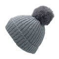 Empire Cove Winter Kids Boys Girls Cable Knit Cuff Beanie with Pom Pom-Gray-