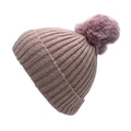 Empire Cove Winter Kids Boys Girls Cable Knit Cuff Beanie with Pom Pom-Pink-