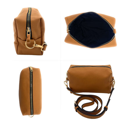 Empire Cove Faux Leather Crossbody Bag Purse Shoulder Handbag Messenger-Camel-