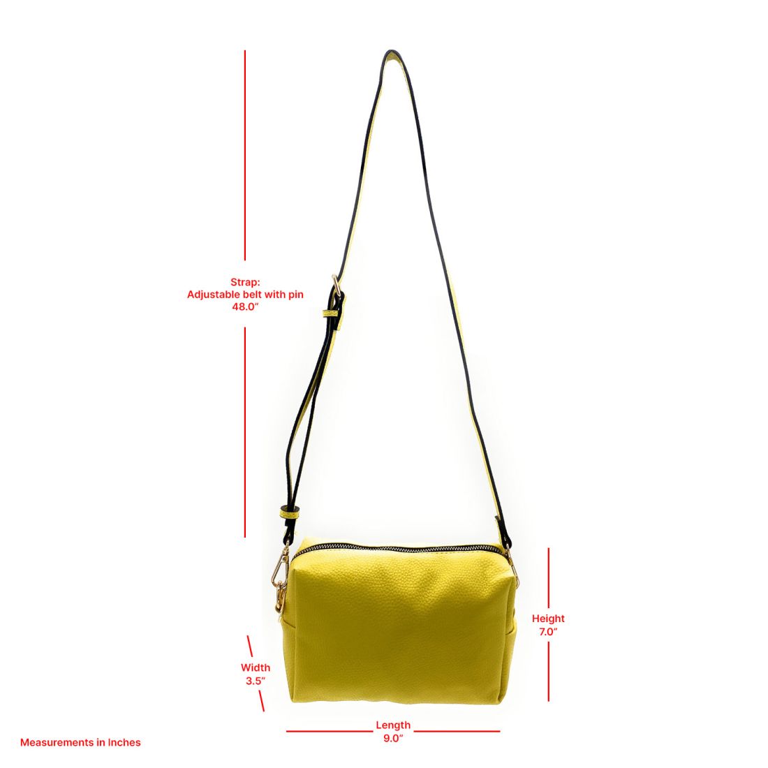Empire Cove Faux Leather Crossbody Bag Purse Shoulder Handbag Messenger-Camel-