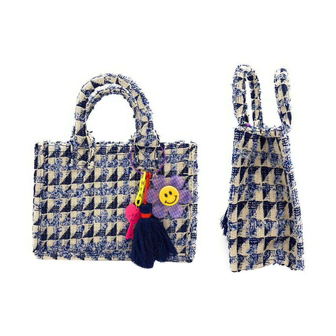 Empire Cove Stylish Mini Tote Bags with Tassels Purse Handbags Satchel Bag-Speckle Green-