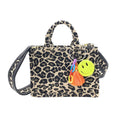 Empire Cove Stylish Mini Tote Bags with Tassels Purse Handbags Satchel Bag-Leopard Brown-