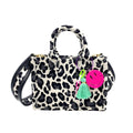 Empire Cove Stylish Mini Tote Bags with Tassels Purse Handbags Satchel Bag-Leopard White-