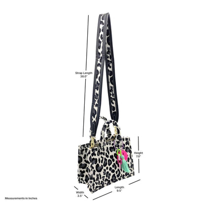 Empire Cove Stylish Mini Tote Bags with Tassels Purse Handbags Satchel Bag-Speckle Green-