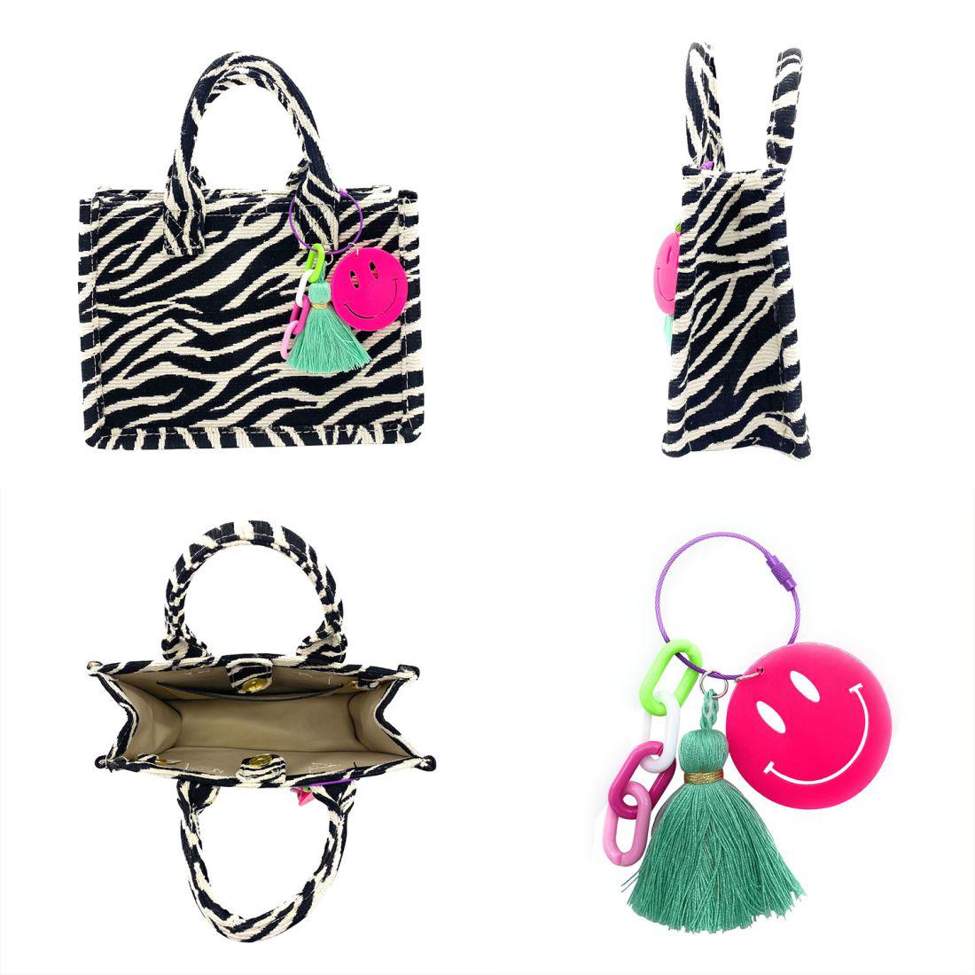 Empire Cove Stylish Mini Tote Bags with Tassels Purse Handbags Satchel Bag-Speckle Green-