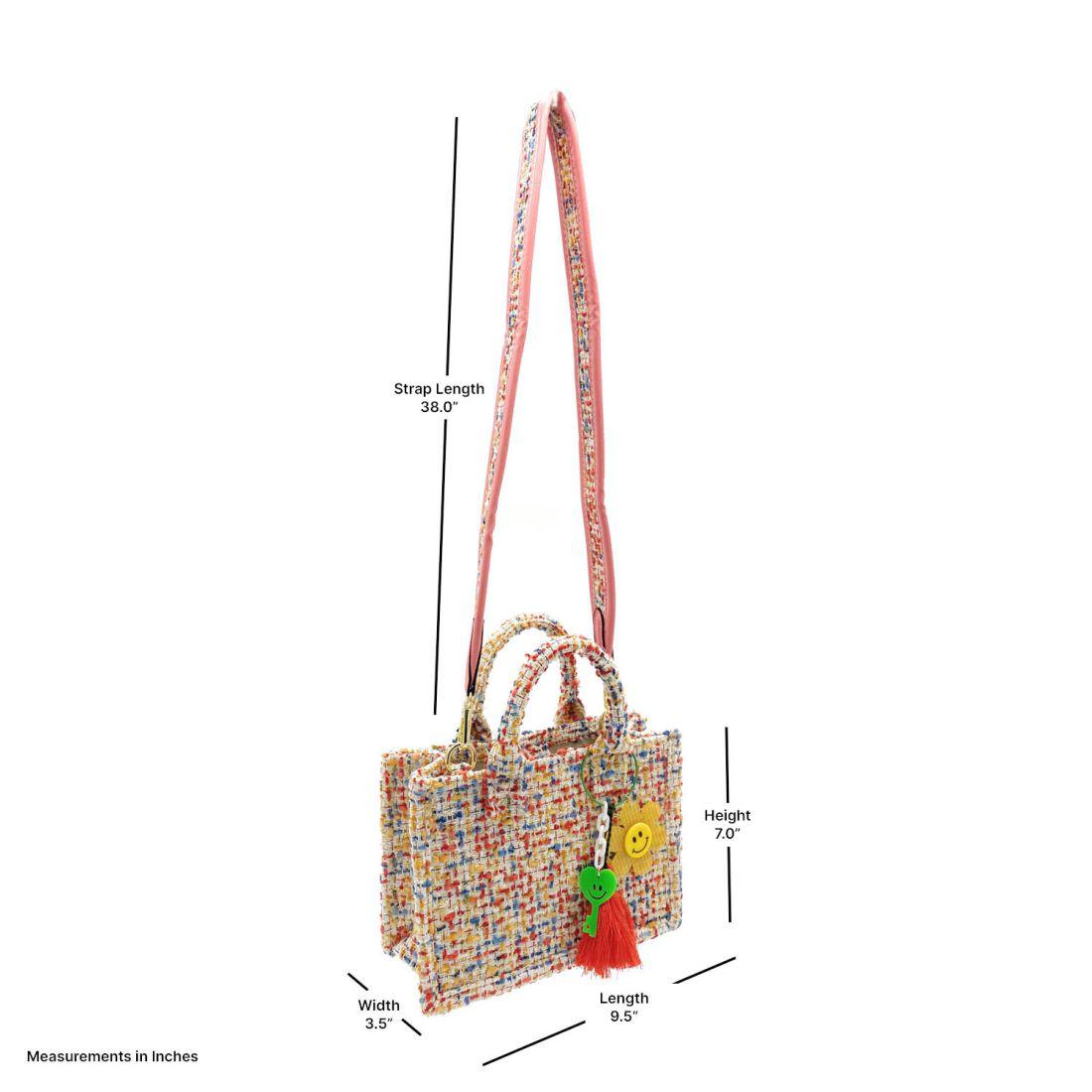 Empire Cove Stylish Mini Tote Bags with Tassels Purse Handbags Satchel Bag-Speckle Green-