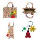 Empire Cove Stylish Mini Tote Bags with Tassels Purse Handbags Satchel Bag-Speckle Green- 9 image