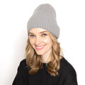 Empire Cove Womens Winter Solid Ribbed Knit Cuff Beanie Hat Soft Warm-Grey-