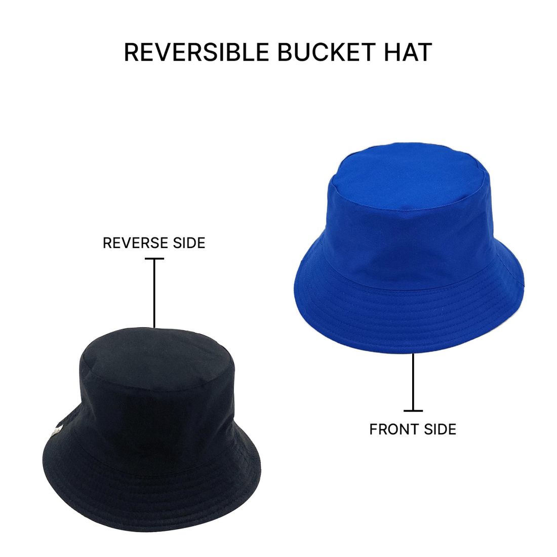 Empire Cove Classic Cotton Bucket Hat Reversible Fisherman Cap Women Men Summer-Green-