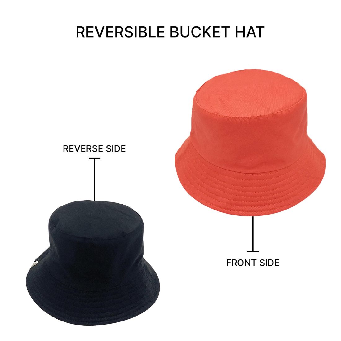 Empire Cove Classic Cotton Bucket Hat Reversible Fisherman Cap Women Men Summer-Green-