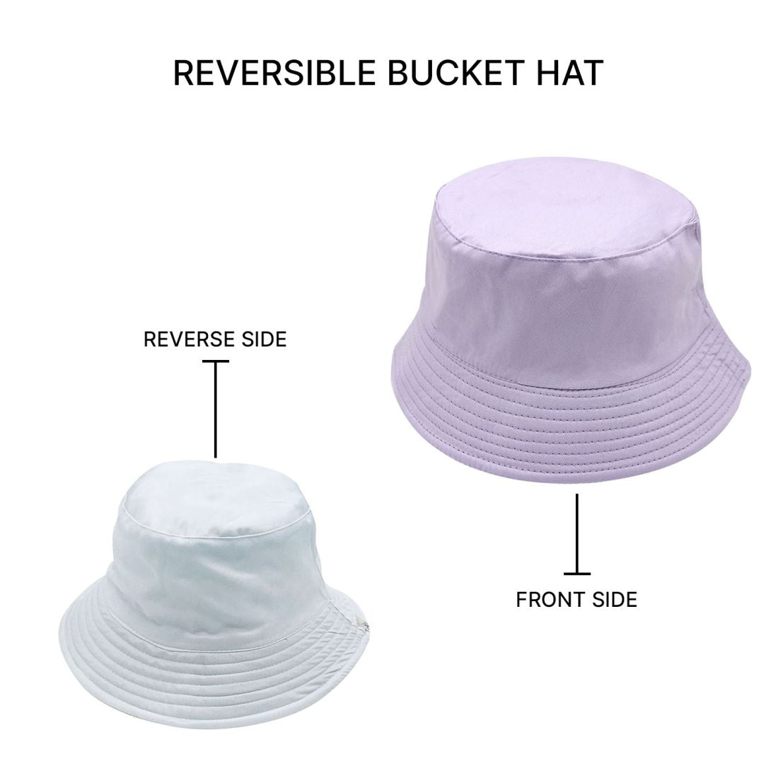 Empire Cove Classic Cotton Bucket Hat Reversible Fisherman Cap Women Men Summer-Green-