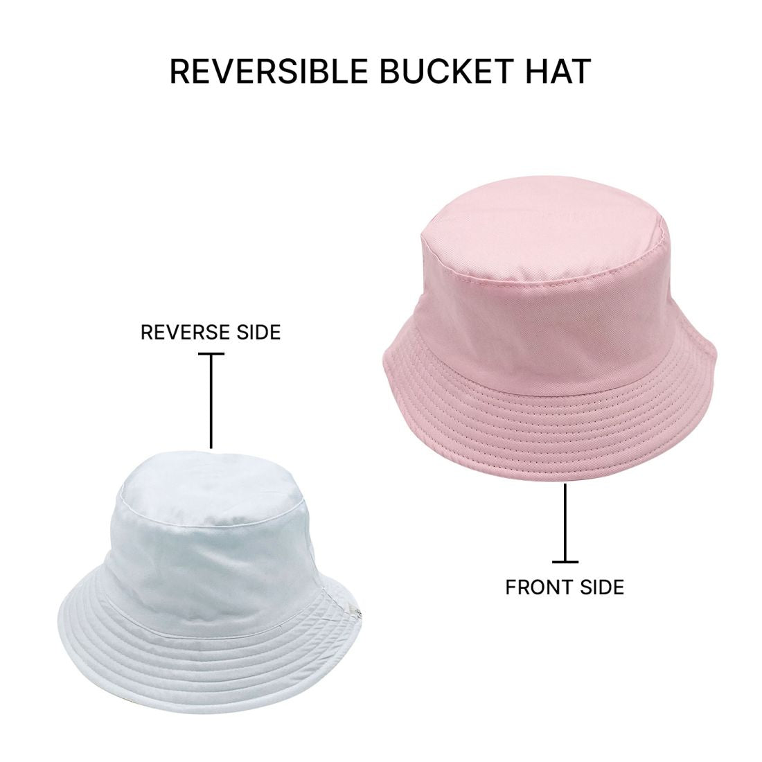 Empire Cove Classic Cotton Bucket Hat Reversible Fisherman Cap Women Men Summer-Green-