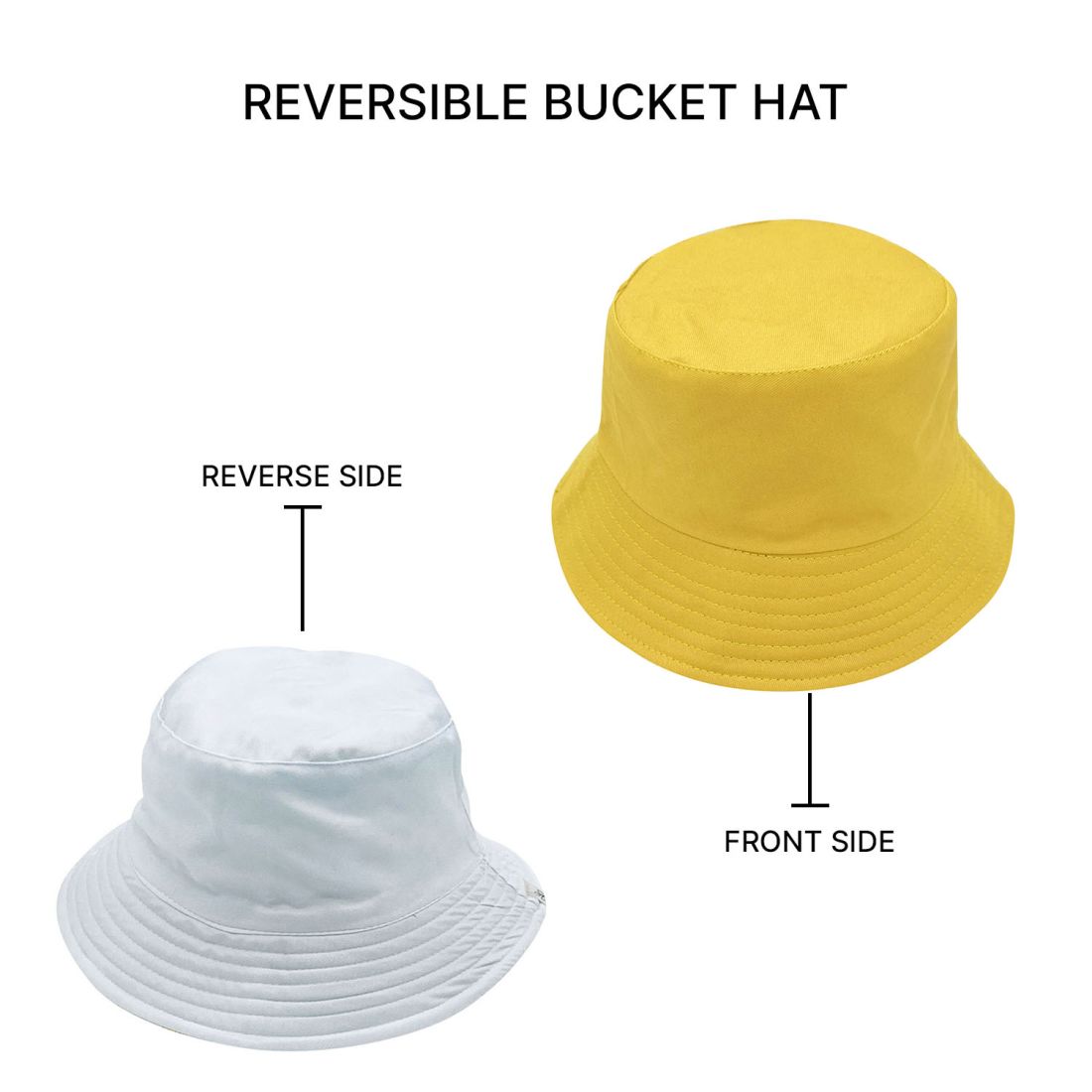 Empire Cove Classic Cotton Bucket Hat Reversible Fisherman Cap Women Men Summer-Green-