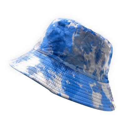 Empire Cove Tie Dye Ice Crumple Bucket Hat Reversible Fisherman Cap Women Men-Purple-