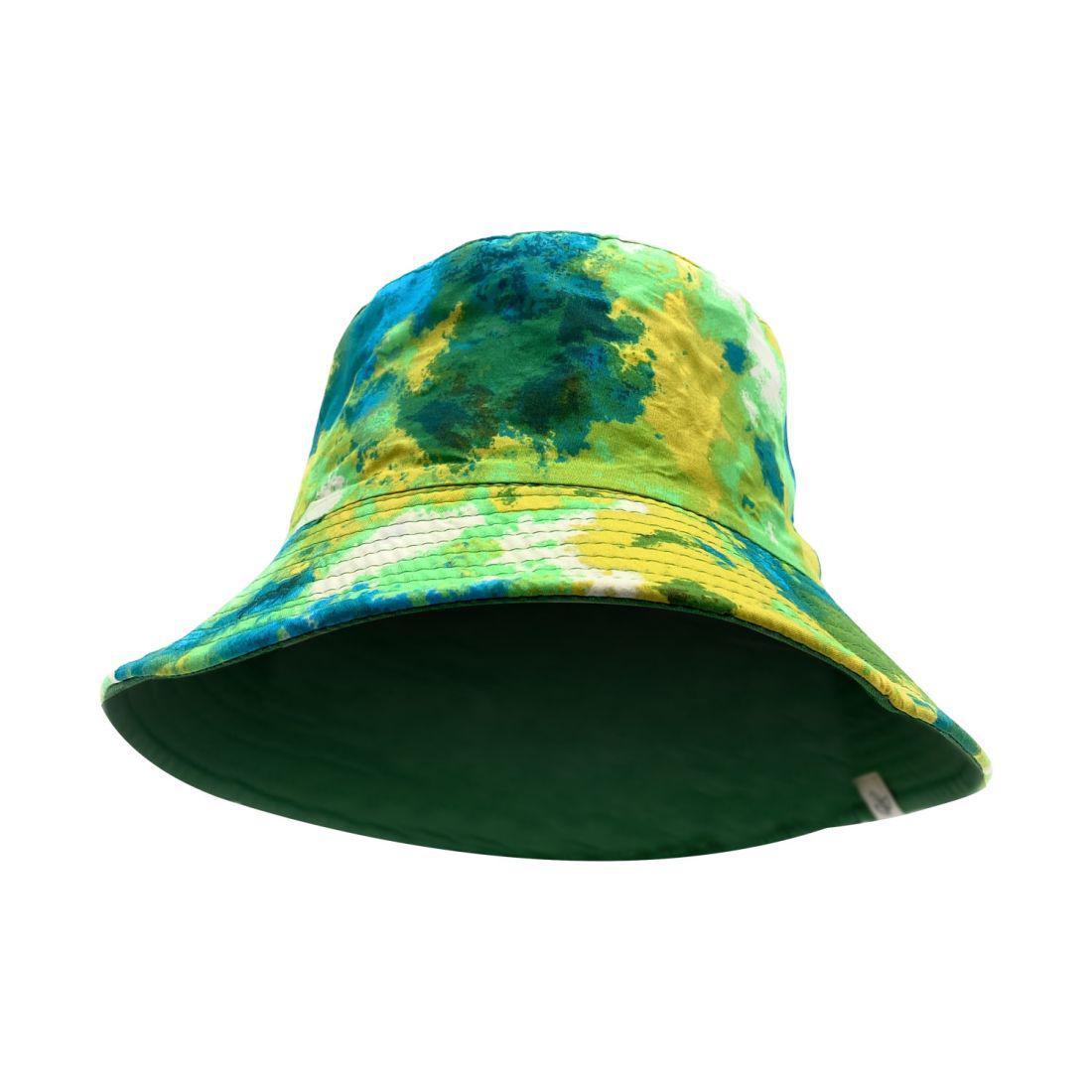 Empire Cove Tie Dye Ice Crumple Bucket Hat Reversible Fisherman Cap Women Men-Purple-