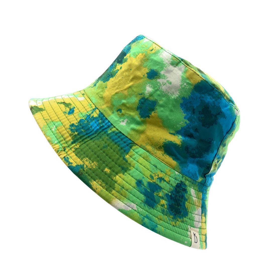 Empire Cove Tie Dye Ice Crumple Bucket Hat Reversible Fisherman Cap Women Men-Purple-