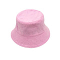Empire Cove Terry Cloth Bucket Hat Fisherman Cap Women Men Summer Beach Sun Hat-Pink-