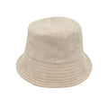 Empire Cove Terry Cloth Bucket Hat Fisherman Cap Women Men Summer Beach Sun Hat-Taupe-