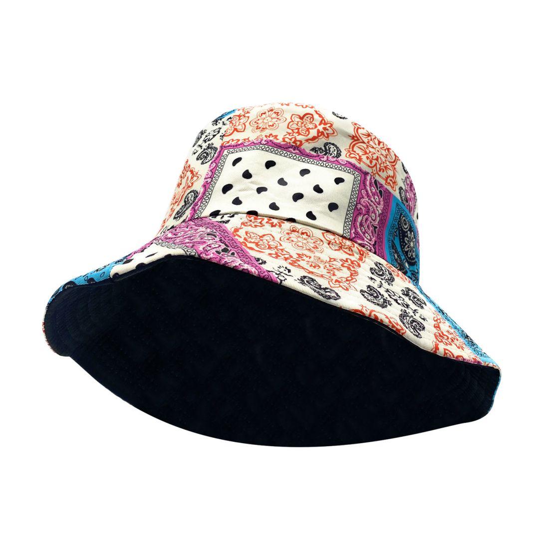Empire Cove Paisley Bandana Design Bucket Hat Reversible Fisherman Cap Women Men-Mint-