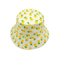 Empire Cove Fruit Print Bucket Hat Reversible Fisherman Cap Women Men Summer-Pineapple-