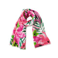 Empire Cove Womens Scarf Scarves Wraps Watercolor Floral Sarong Beach Cover Ups-Pink-