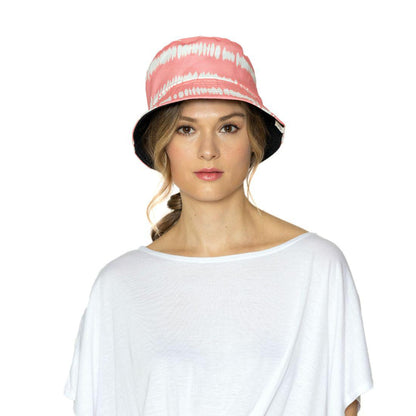 Empire Cove Tie Dye Stripes Bucket Hat Reversible Fisherman Cap Women Men Summer-Blue-