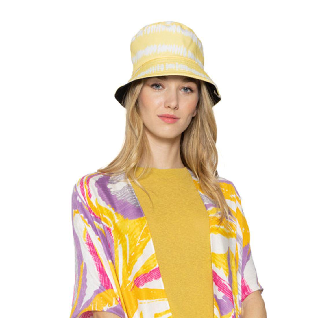 Empire Cove Tie Dye Stripes Bucket Hat Reversible Fisherman Cap Women Men Summer-Blue-