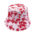 Empire Cove Paint Splash Bucket Hat Reversible Fisherman Cap Women Men Summer-Red-