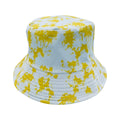 Empire Cove Paint Splash Bucket Hat Reversible Fisherman Cap Women Men Summer-Yellow-