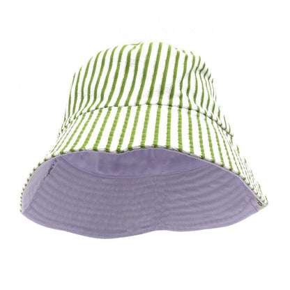 Empire Cove Stripe Terry Cloth Bucket Hat Fisherman Cap Women Men Summer Sun Hat-Orange-