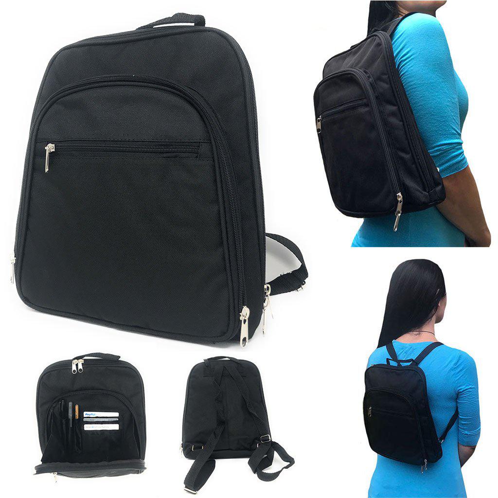 Women's Backpack Rucksack Bag Organizer Zippered W/Multi Pockets Travel Work 10.5 X 12inch-