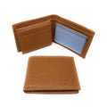 Empire Cove VIP Classic Genuine Leather Slim Bifold Wallets Inside Flip Up ID-Tan-
