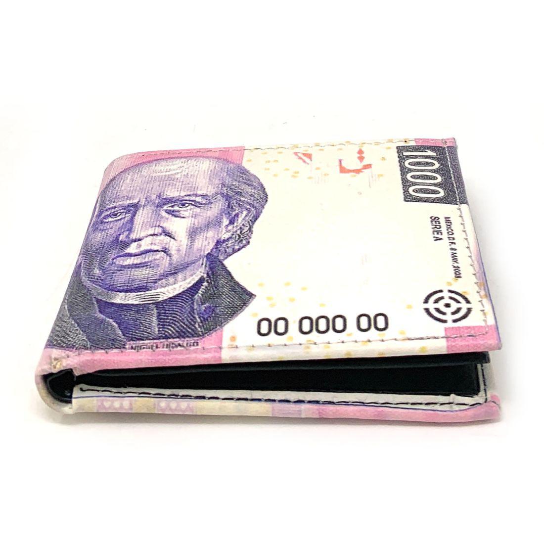 Mexico Mexican Flag Money Bifold Wallets In Gift Box Mens Womens Youth - Peso Ne-Mexican Eagle-