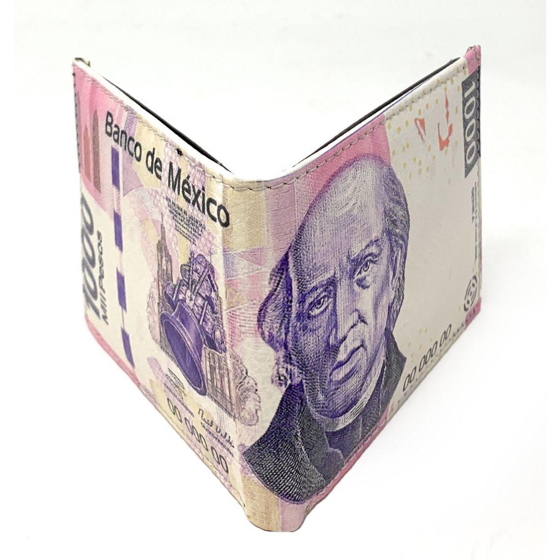 Mexico Mexican Flag Money Bifold Wallets In Gift Box Mens Womens Youth - Peso Ne-Mexican Eagle-