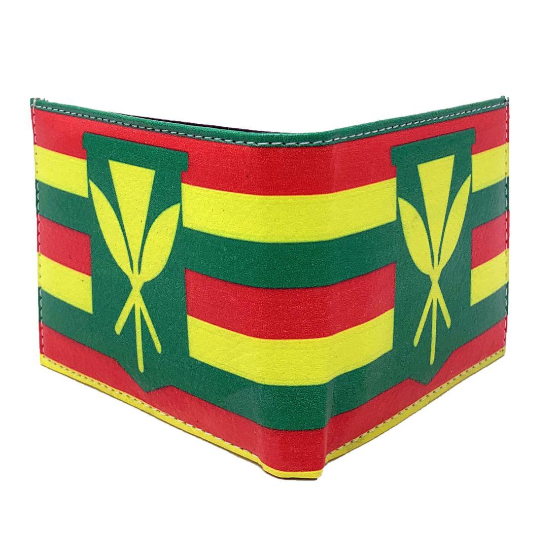 Hawaii Kanaka Bifold Wallets In Gift Box Mens Womens Kids-Kanaka Flag-