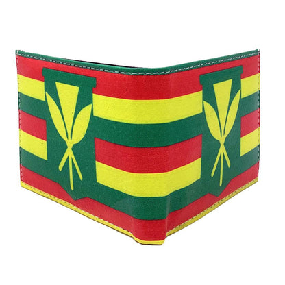 Hawaii Kanaka Bifold Wallets In Gift Box Mens Womens Kids-Kanaka Flag-