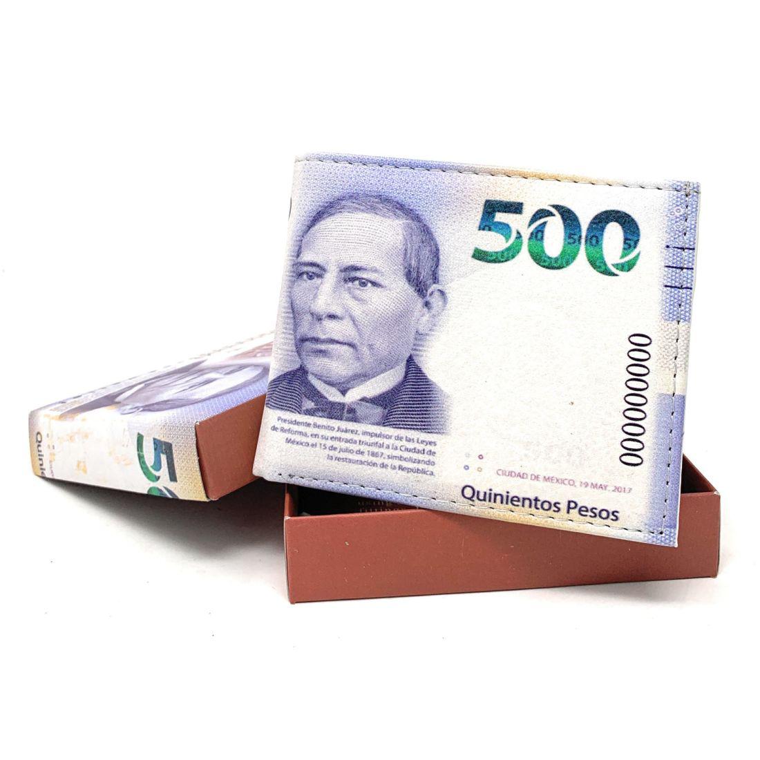 Mexico Mexican Flag Money Bifold Wallets In Gift Box Mens Womens Youth - Peso Ne-Mexican Eagle-