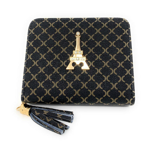 Empire Cove Stylish Printed Bifold Wallets for Women Ladies Teens Card Holder-Black-
