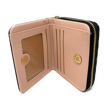 Empire Cove Stylish Printed Bifold Wallets for Women Ladies Teens Card Holder-Black-