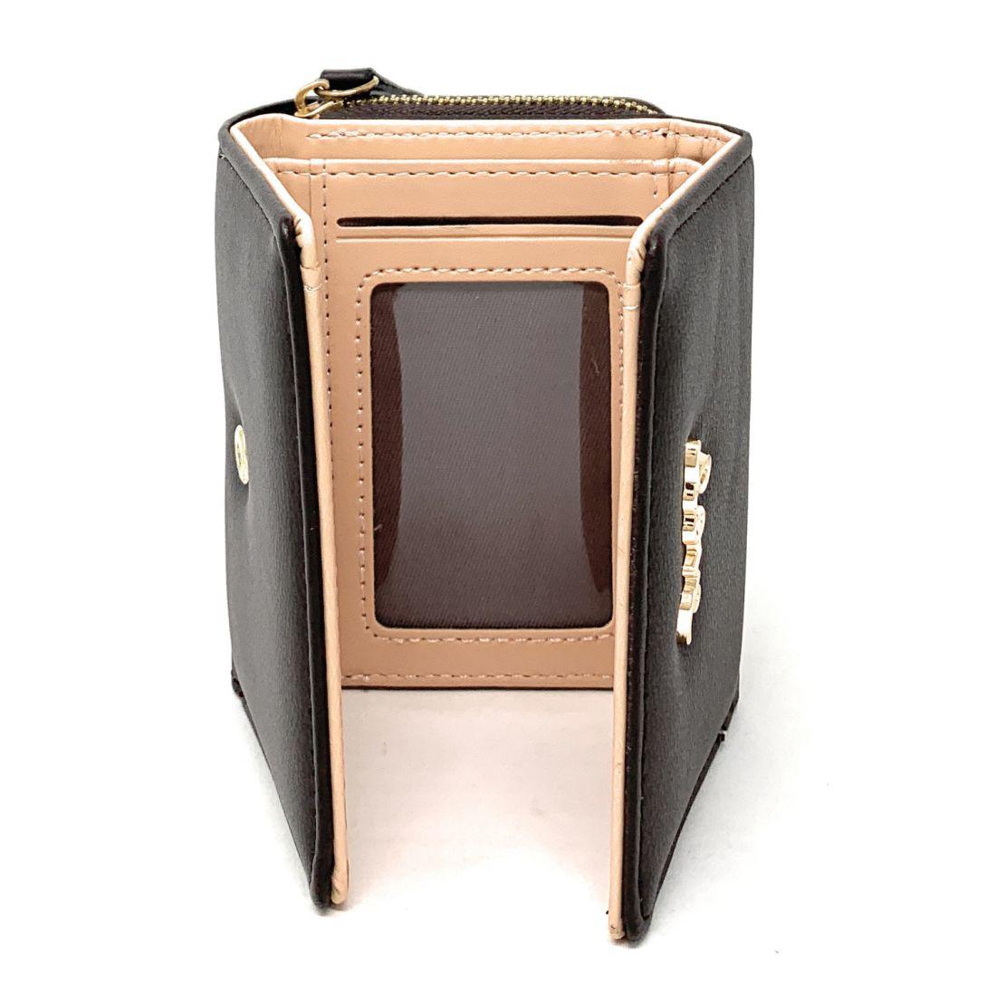 Empire Cove Stylish Trifold Love Wallets for Women Ladies Teens Card Coin Holder-Black-