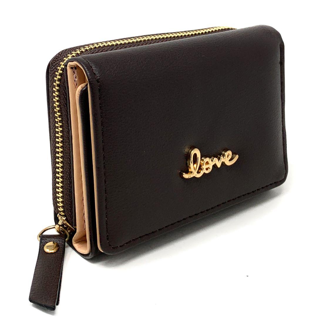 Empire Cove Stylish Trifold Love Wallets for Women Ladies Teens Card Coin Holder-Black-
