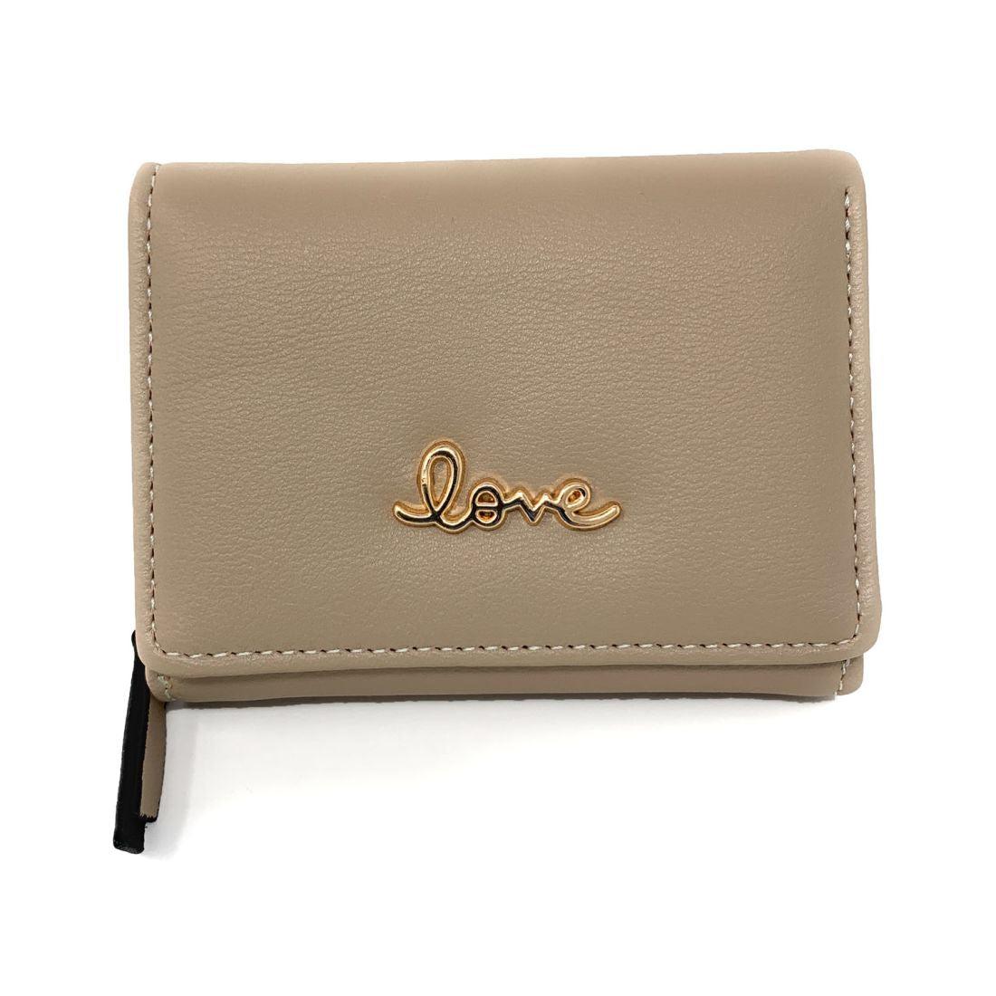 Empire Cove Stylish Trifold Love Wallets for Women Ladies Teens Card Coin Holder-Gray-