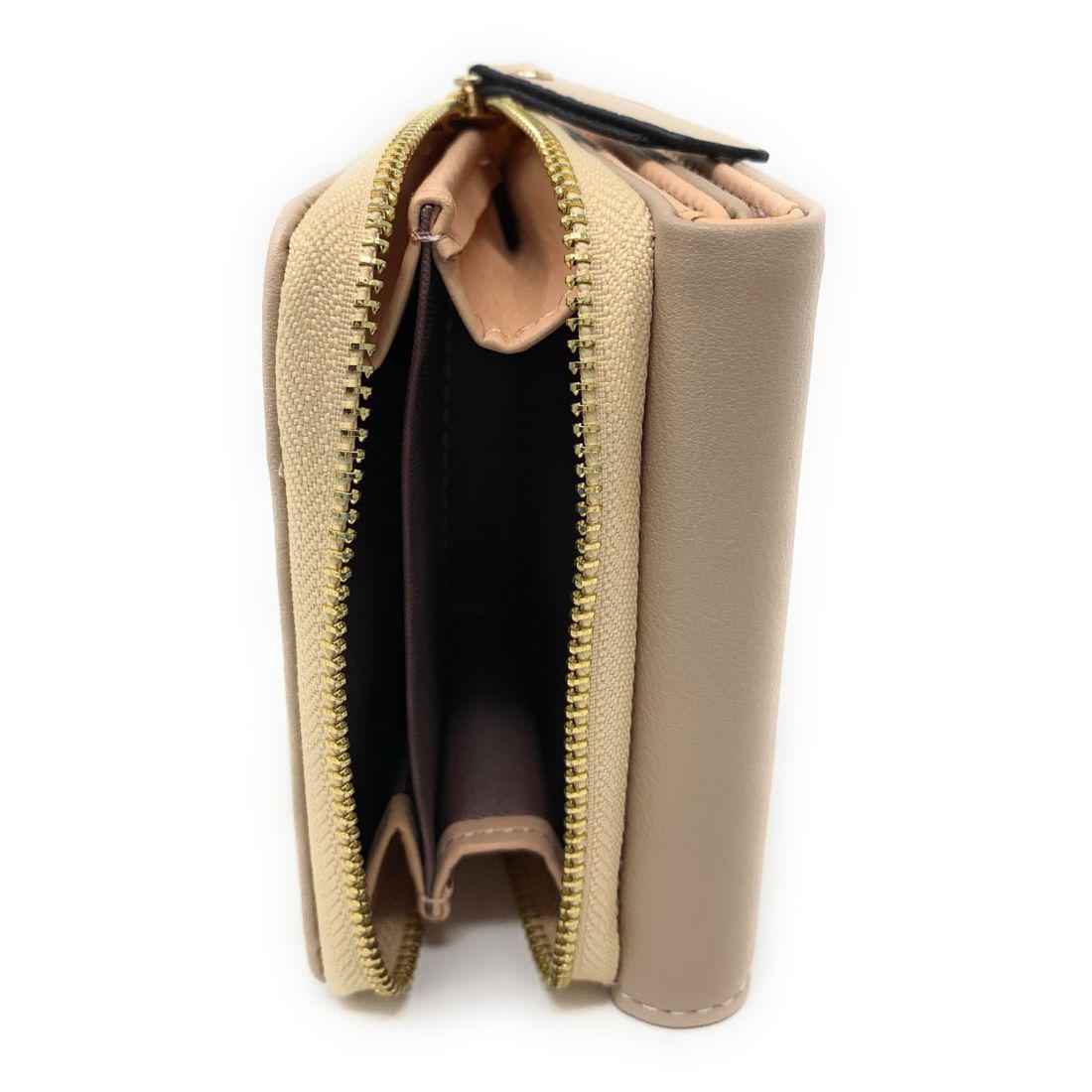 Empire Cove Stylish Trifold Love Wallets for Women Ladies Teens Card Coin Holder-Black-