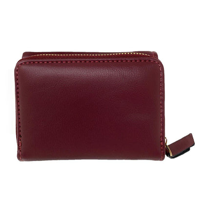 Empire Cove Stylish Trifold Love Wallets for Women Ladies Teens Card Coin Holder-Black-