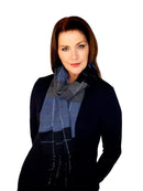 Casaba Warm Winter Neck Scarves Scarf Plaid Elegant Sleek Unisex Womens Mens-Black-Elegance-Plaid- 1 image