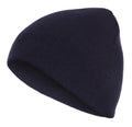 Casaba Beanies Hats Caps Short Uncuffed Knit Soft Warm Winter for Men Women-Navy-