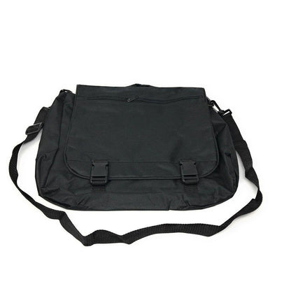1 Dozen Expandable Portfolio Messenger Shoulder Bag Bags Brief Case Wholesale-BLACK-