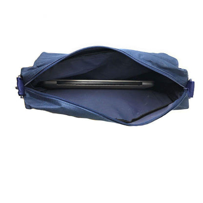1 Dozen Expandable Portfolio Messenger Shoulder Bag Bags Brief Case Wholesale-BLACK-