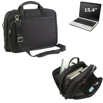 Computer Laptop Bag Case Briefcase Zippered Pockets Organizer Work School 15inch-