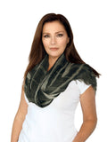 Casaba Womens Cotton Classy Sheer Scarves Scarf Shawls Light Wrap-Green-